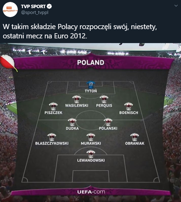 Wyjściowa XI Polski z ostatniego meczu na EURO 2012! :D